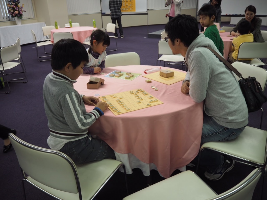 親子で将棋